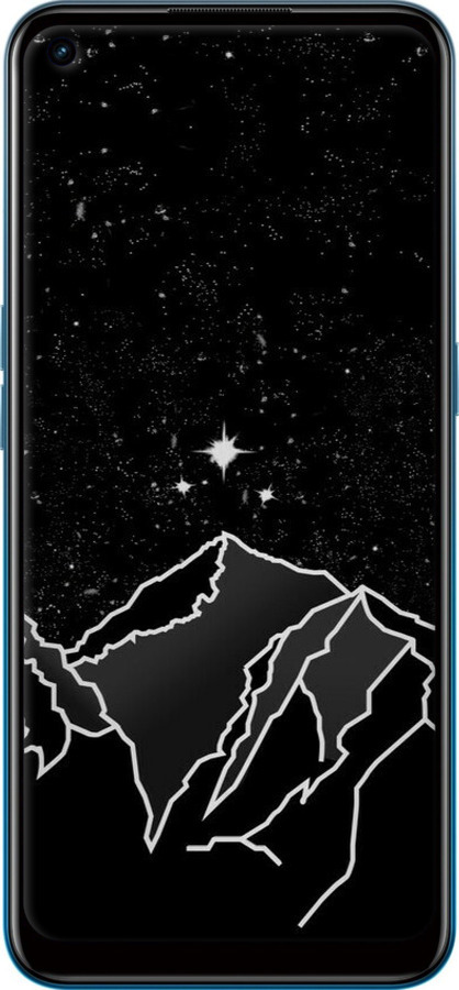 TPU чехол Мінімалістичний гірський краєвид для Oppo A53 - 6438b-568 изображение 