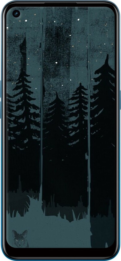 TPU чехол Лиса и ночной лес для Oppo A53 - 6481b-568 изображение 