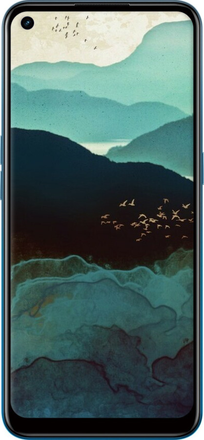 TPU чехол С изображением гор Индиго для Oppo A53 - 6484b-568 изображение 