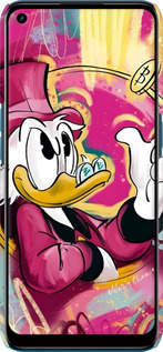 3D пластиковый матовый чехол Скрудж для Oppo A53 - 6283m-568 изображение 