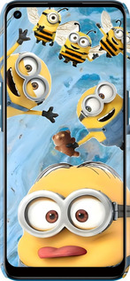 3D пластиковый матовый чехол Миньоны для Oppo A53 - 6386m-568 изображение 