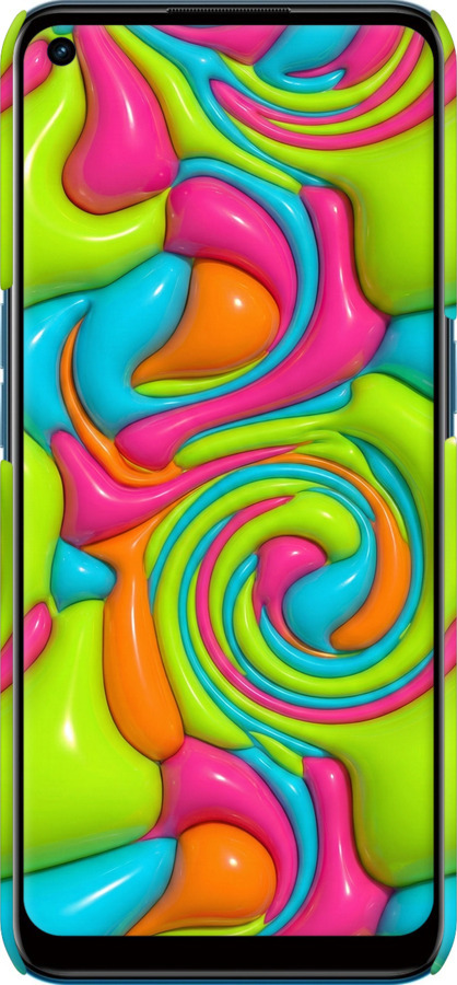 3D пластиковый матовый чехол Y2K Jelly Dream для Oppo A53 - 6780m-568 изображение 