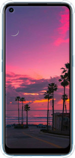 Силикон с усиленными углами чехол Пальмы для Oppo A53 - 5873sp-568 изображение 