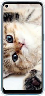Силіконовий протиударний с посиленими кутами чехол Котик для Oppo A53 - 6024sp-568 изображение 