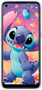 Силіконовий протиударний с посиленими кутами чехол Стич 2 для Oppo A53 - 6371sp-568 изображение 