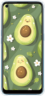 Силикон с усиленными углами чехол Авокадо для Oppo A53 - 6380sp-568 изображение 