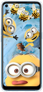 Силикон с усиленными углами чехол Миньоны для Oppo A53 - 6386sp-568 изображение 