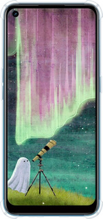 Силіконовий протиударний с посиленими кутами чехол Привид та зірки для Oppo A53 - 6443sp-568 изображение 