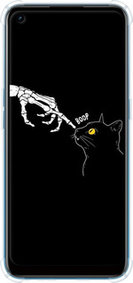 Силикон с усиленными углами чехол Кошка для Oppo A53 - 6505sp-568 изображение 