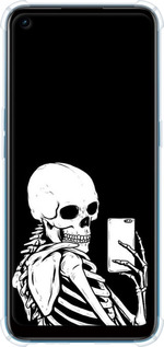 Силикон с усиленными углами чехол Скелет делает Selfie для Oppo A53 - 6535sp-568 изображение 