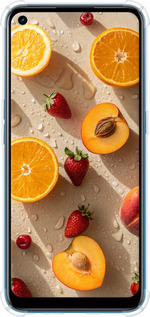 Силикон с усиленными углами чехол Фрукты 3 для Oppo A53 - 6703sp-568 изображение 