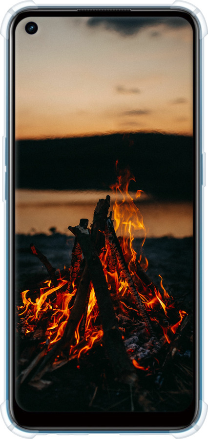 Силіконовий протиударний с посиленими кутами чехол Вогонь для Oppo A53 - 6021sp-568 изображение 