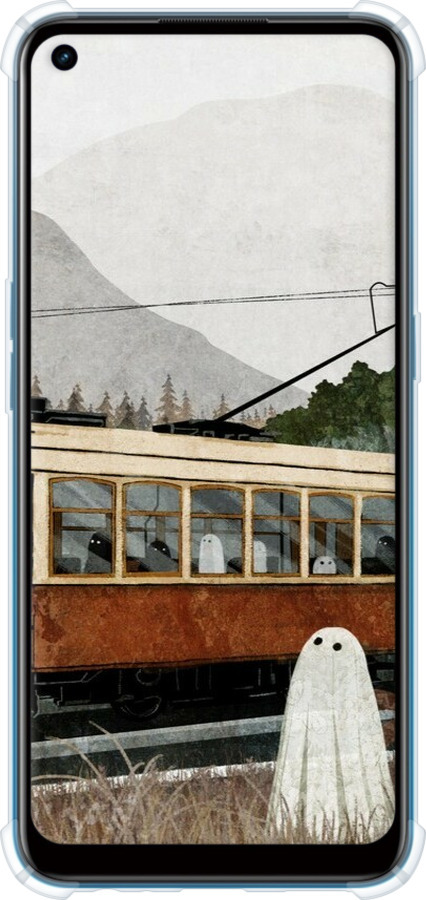 Силіконовий протиударний с посиленими кутами чехол Привид 2 для Oppo A53 - 6247sp-568 изображение 