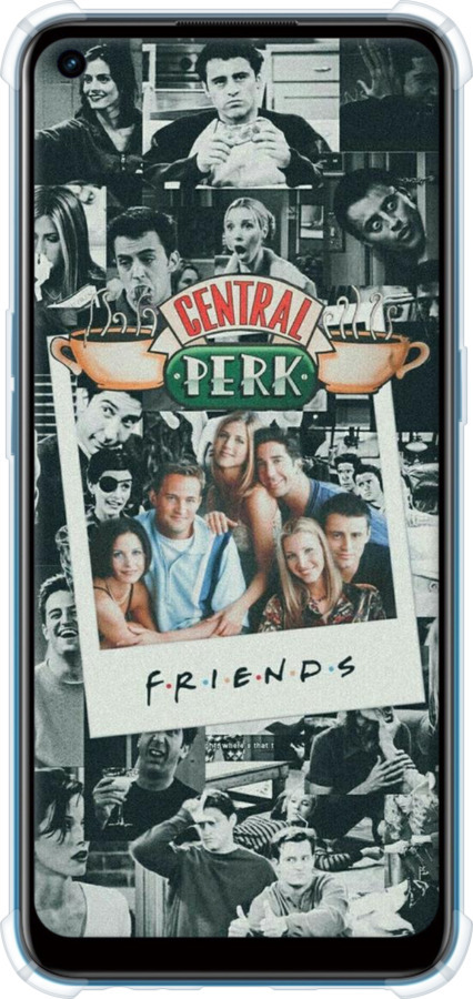 Силіконовий протиударний с посиленими кутами чехол Друзі для Oppo A53 - 6276sp-568 изображение 