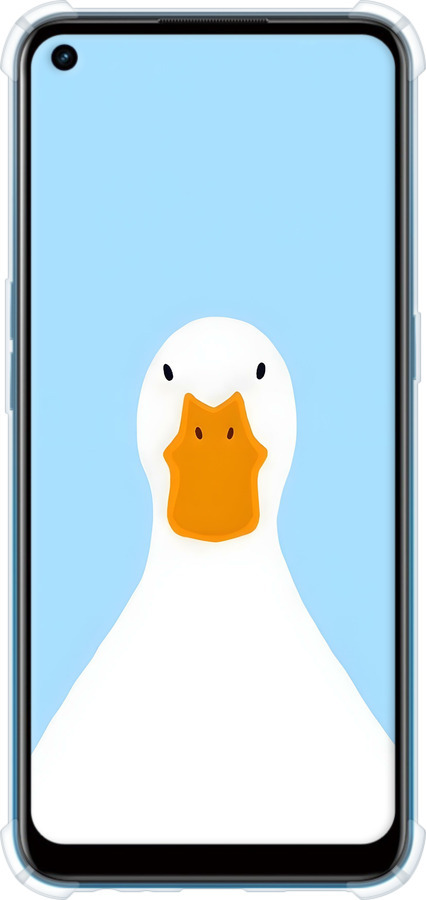 Силикон с усиленными углами чехол Гусь для Oppo A53 - 6350sp-568 изображение 