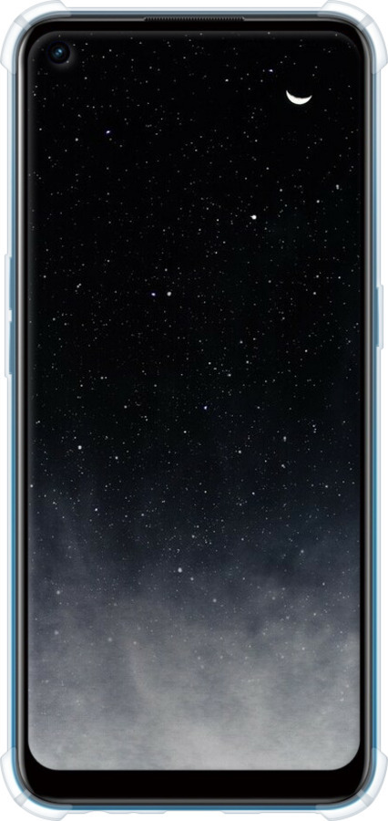 Силикон с усиленными углами чехол Сині хмари, Синій місяць для Oppo A53 - 6396sp-568 изображение 