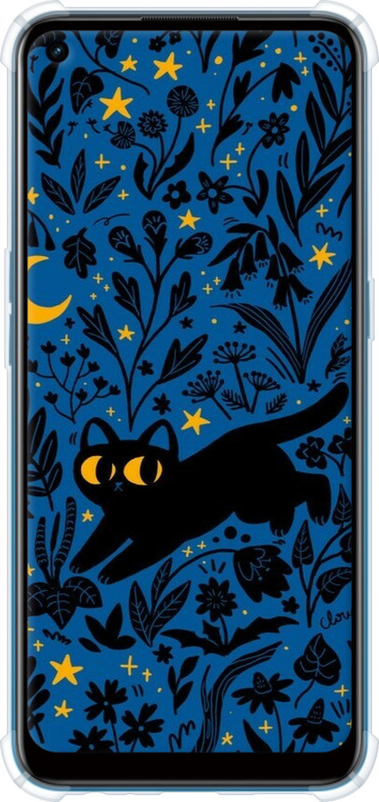 Силикон с усиленными углами чехол Летняя ночь для Oppo A53 - 6472sp-568 изображение 