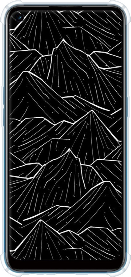 Силикон с усиленными углами чехол С изображением Темных гор для Oppo A53 - 6489sp-568 изображение 