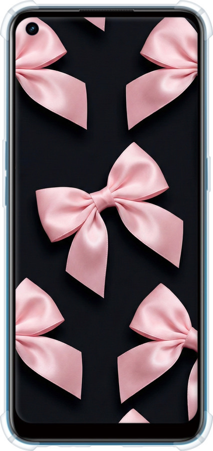 Силикон с усиленными углами чехол Coquette Ribbons Dark Coquette для Oppo A53 - 6767sp-568 изображение 