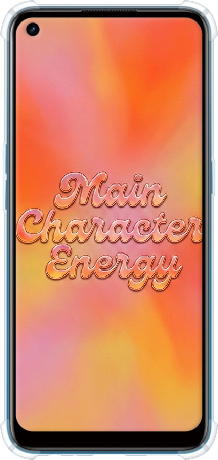 Силикон с усиленными углами чехол Aura Gradient Main Character Energy Aesthetic Y2K для Oppo A53 - 6783sp-568 изображение 