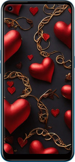 Силиконовый чехол Сердечки для Oppo A53 - 5831u-568 изображение 