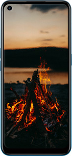 Силиконовый чехол Огонь для Oppo A53 - 6021u-568 изображение 