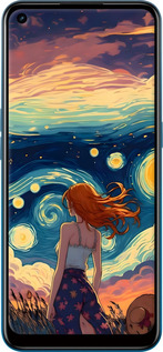 Силіконовий чехол Дівчина Арт для Oppo A53 - 6325u-568 изображение 