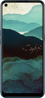 Силиконовый чехол С изображением гор Индиго для Oppo A53 - 6484u-568 изображение 