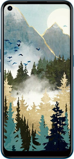 Силиконовый чехол С изображением лесного пейзажа для Oppo A53 - 6548u-568 изображение 