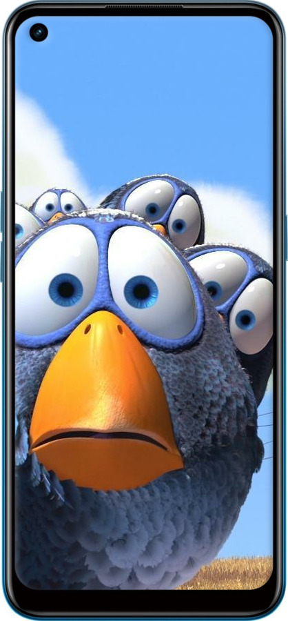 Силиконовый чехол Angry Birds для Oppo A53 - 6008u-568 изображение 