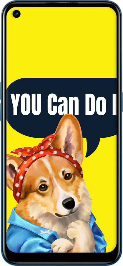 Силіконовий чехол чехол с корги You Can Do It для Oppo A53 - 6184u-568 изображение 