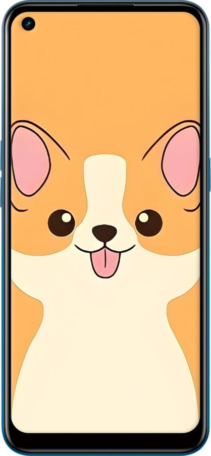 Силиконовый чехол Милый пес для Oppo A53 - 6296u-568 изображение 