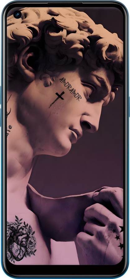 Силиконовый чехол Давид для Oppo A53 - 6302u-568 изображение 