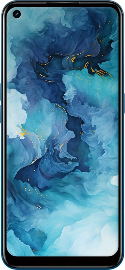 Силиконовый чехол Акварель для Oppo A53 - 6320u-568 изображение 