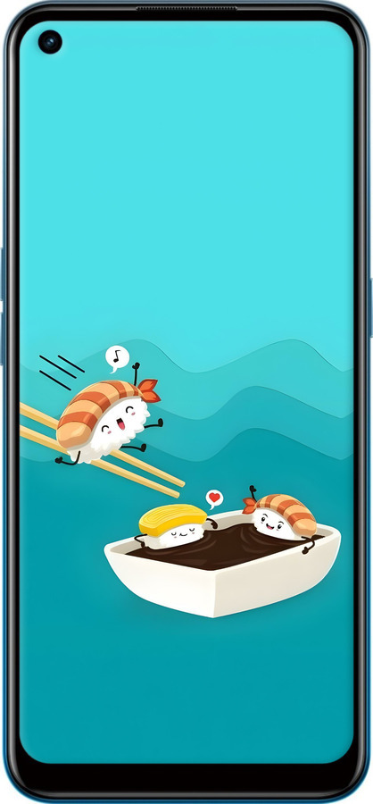 Силиконовый чехол Суши для Oppo A53 - 6354u-568 изображение 