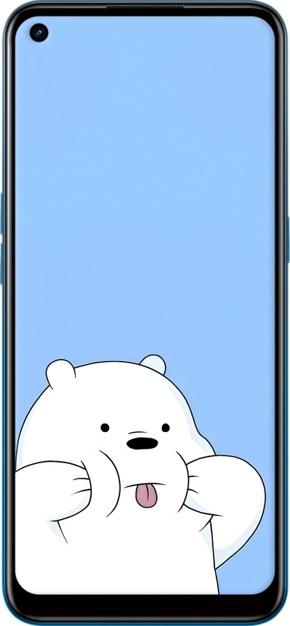 Силиконовый чехол Милый мишка для Oppo A53 - 6357u-568 изображение 