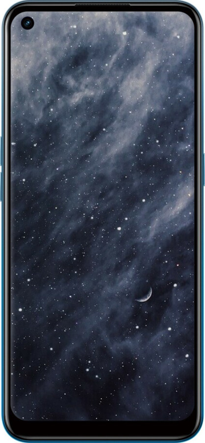 Силиконовый чехол Голубые облака, Голубая луна для Oppo A53 - 6398u-568 изображение 