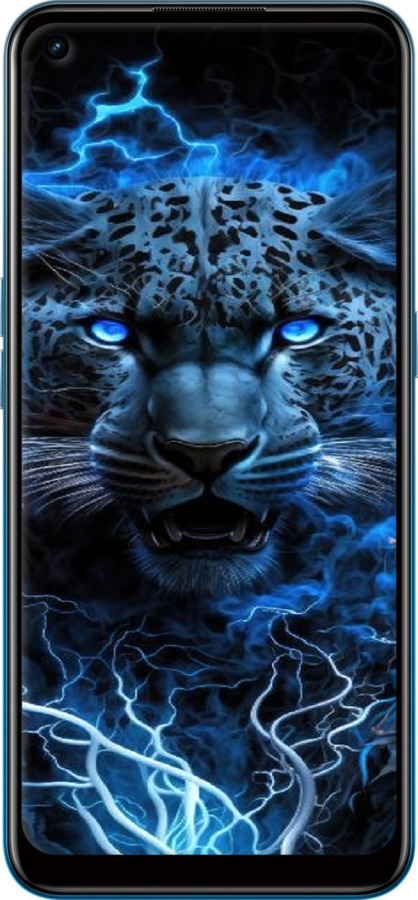 Силиконовый чехол Ледяной леопард для Oppo A53 - 6460u-568 изображение 
