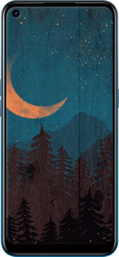 Силиконовый чехол Звездный лес для Oppo A53 - 6480u-568 изображение 