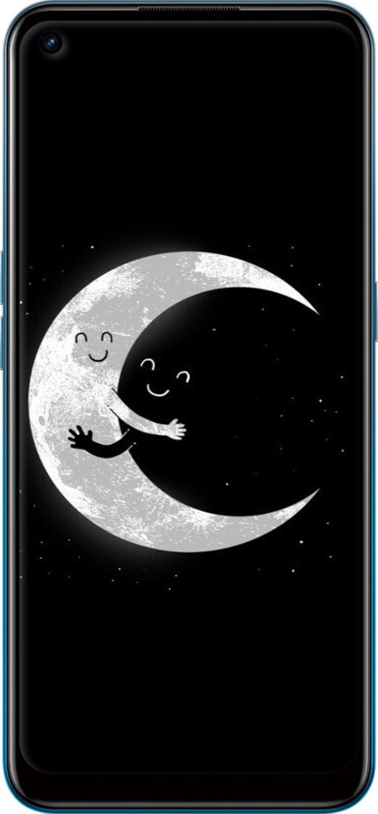 Силіконовий чехол Місячні обійми для Oppo A53 - 6508u-568 изображение 