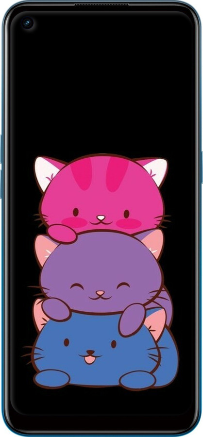 Силіконовий чехол Милі котятка для Oppo A53 - 6518u-568 изображение 