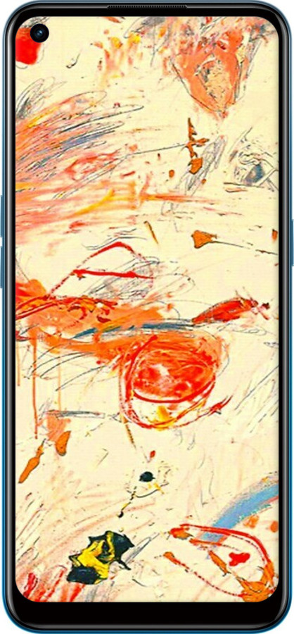 Силиконовый чехол Динамичная картина с хаотичными мазками для Oppo A53 - 6540u-568 изображение 