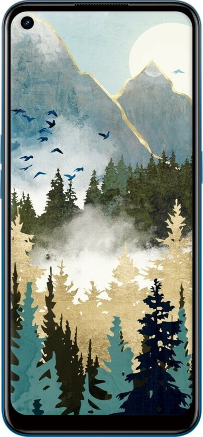 Силиконовый чехол С изображением лесного пейзажа для Oppo A53 - 6548u-568 изображение 