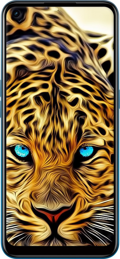 Силиконовый чехол Леопард для Oppo A53 - 6611u-568 изображение 