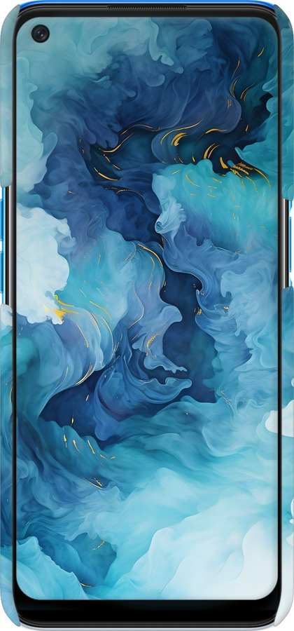 3D пластиковый матовый чехол Акварель для Oppo A54 - 6320m-2306 изображение 
