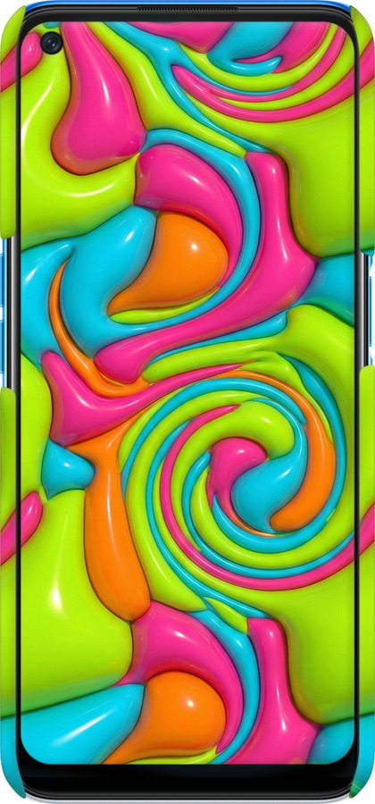 3D пластиковый матовый чехол Y2K Jelly Dream для Oppo A54 - 6780m-2306 изображение 