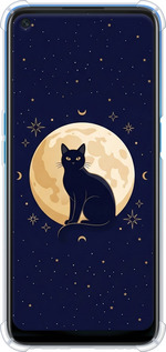 Силикон с усиленными углами чехол Cute Cat Celestial/Witchy для Oppo A54 - 6787sp-2306 изображение 
