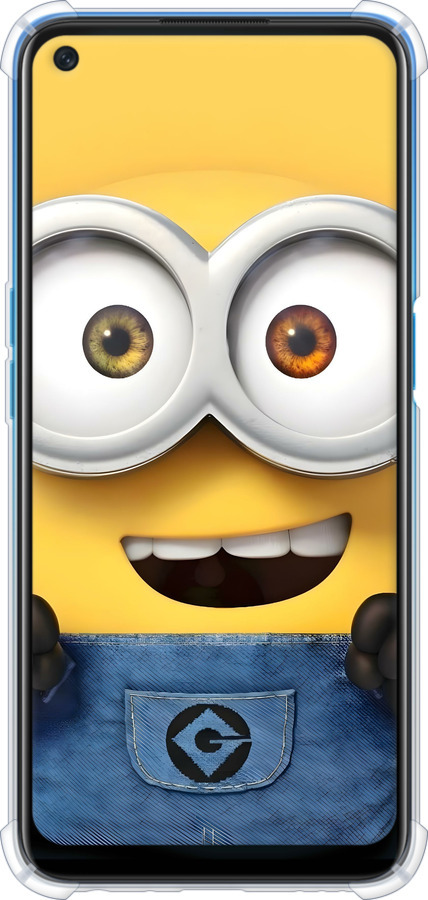 Силикон с усиленными углами чехол Миньон для Oppo A54 - 6389sp-2306 изображение 