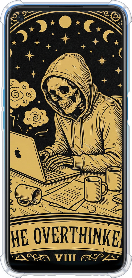 Силіконовий протиударний с посиленими кутами чехол The Overthinker для Oppo A54 - 6774sp-2306 изображение 