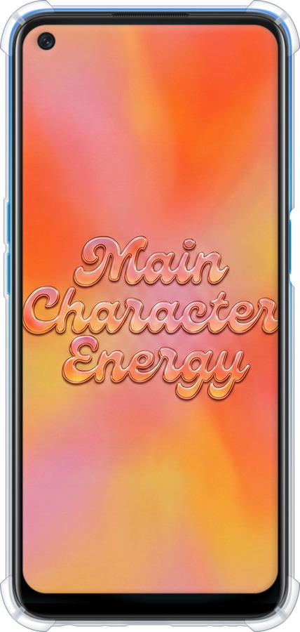 Силикон с усиленными углами чехол Aura Gradient Main Character Energy Aesthetic Y2K для Oppo A54 - 6783sp-2306 изображение 